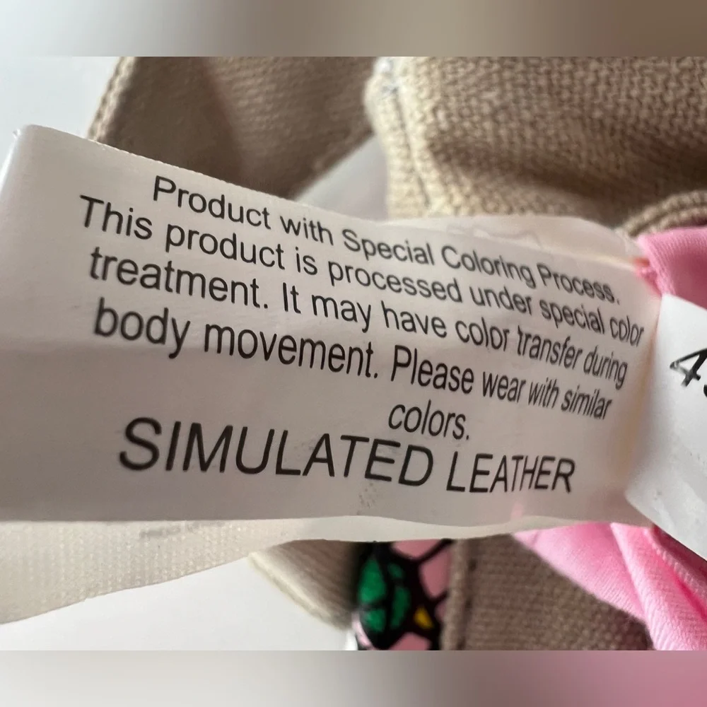 Hello Kitty Loungefly Tote Canvas Faux Leather Open Top Bag VINTAGE - Picture 3 of 12